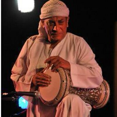 Khamis Henkesh performing live on the derbakeh at a Cairo music festival